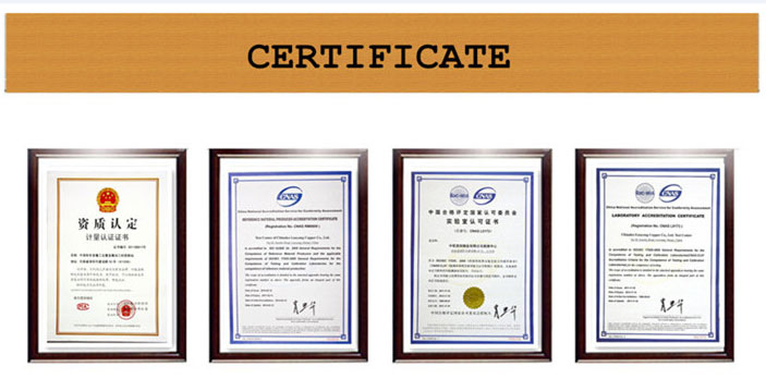 C7701 C7521 Strip Perak Nikel certificate